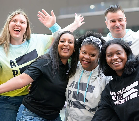 APU students smiling